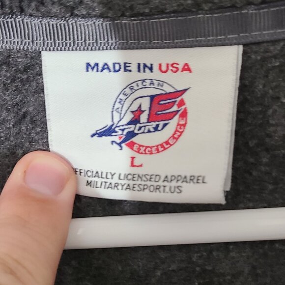 US Marines Gray Polar Fleece Large - Picture 2 of 4